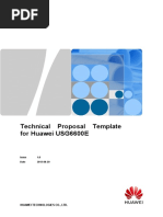 Technical Proposal Template For Huawei USG6600E: Huawei Technologies Co., LTD