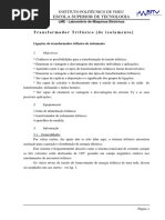 Ligação de Diagramas Vetoriais Do Transformadores - 2023 - Aslkdfj