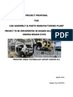 Project Proposal FOR Car Assembly & Parts Manufacturing Plant