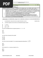 Números y Proporcionalidad Álgebra y Funciones Estadística y Probabilidades