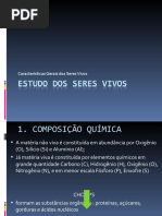 Características Gerais Dos Seres Vivos