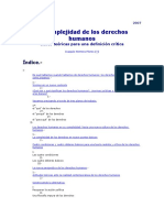 La Complejidad de Los Derechos Humanos: Índice.