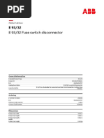 E 93/32 Fuse Switch Disconnector: Product-Details