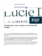 40 Outils Pour Créer Et Animer Votre Formation en Ligne