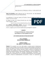 Movilidad Del Estado de Nayarit Ley de