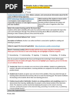 Multimedia Audio or Video Lesson Idea Template2022