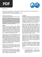 SPE 88563 Design and Qualification of A Remotely-Operated, Downhole Flow Control System For High-Rate Water Injection in Deepwater