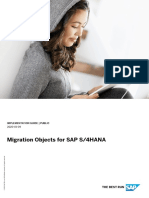 Migration Objects For SAP S/4HANA: Implementation Guide - Public 2020-01-09