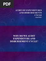 Audit of Expenditures and Disbursements Cycle