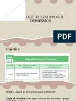 Angle of Elevation and Depression