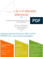 Rol de La o El Educador Diferencial