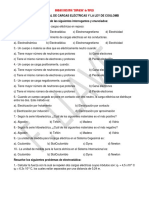 Practica Final de Cargas Eléctricas Y La Ley de Coulomb Marca La Respuesta Correcta de Las Siguientes Interrogantes y Enunciados