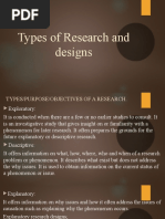 Types of Research and Designs