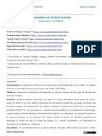 Depresión en La Tercera Edad: Depression in Elderly