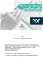 Plantilla Calendario Editorial Blog Newsletter Redes