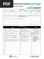 Registro de Asistencia: RG-FSA-MA-02