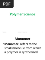 Polymer Science: 12/14/2021 University of Nairobi-2014 1