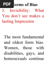 7 Forms of Bias