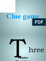 Clues Game