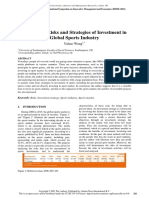 Analysis of Risks and Strategies of Investment in Global Sports Industry