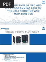 Introduction of VFD and Its Programming, Faults, Troubleshooting and Maintenence