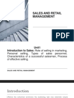 Sales and Retail Management