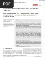 American J Industrial Med - 2019 - Doney - Respirable Coal Mine Dust at Surface Mines United States 1982 2017