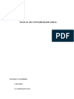 Manual de Contabilidade Geral: Introdução A Contabilidade