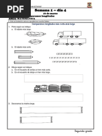 Semana 1 - Día 4: 16 de Marzo ACTIVIDAD: Comparamos Longitudes Área: Matemática