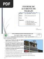 Informe de Accidente de Trabajo: "Construcción de Equipo de