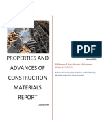 Advanced Construction Materials and Technology Coursework