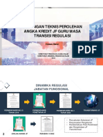 Bimbingan Teknis Perolehan Angka Kredit JF Guru Masa Transisi Regulasi