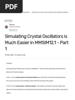 Simulating Crystal Oscillators Is Much Easier in MMSIM12.1 - Part 1 - RF Engineering - Cadence Blogs - Cadence Community