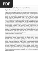 An Overview of Cognitive Approach in Language Learning