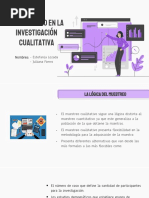 El Muestreo en Investigación Cualitativa  