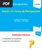 Tecnología Industrial: Sesión 10: Ciclos de Refrigeración