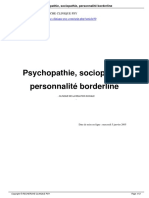 PSYCHOPATHIE SOCIOPATHIE PERSONNALITE BORDERLINE (13 Pages - 356 Ko)