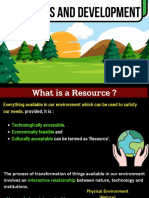 Resources and Development