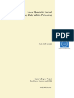 Linear Quadratic Control For Heavy Duty Vehicle Platooning: Kuo-Yun Liang