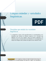 Lengua Estándar y Variedades Lingüísticas