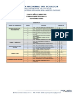 Horario Eje Policial Cuarto Año