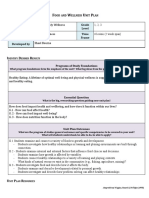 Food and Body Welness Unit Plan