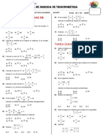 PRÁCTICA DE Dirigida de Trigonometria: Relacion Entre Sistemas de Medicion Angular