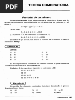 Teoria Combinatoria: Factorial de Un Número