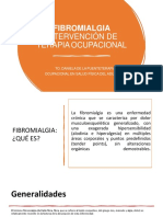 Fibromialgia: Intervención de Terapia Ocupacional