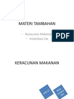 Materi Tambahan (Keracunan + Intoksikasi)