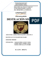 Lab. No6 Destilacion Simple