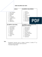 Nama Kelompok Dan Topik Gizi Kesmas