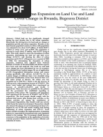 Impact of Urban Expansion On Land Use and Land Cover Change in Rwanda, Bugesera District