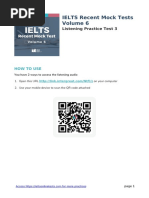 IELTS Recent Mock Tests: Listening Practice Test 3